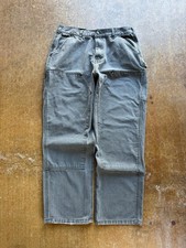 Carhartt Double Knee Pants B-136 Mos 32Wx30L Y2K Skater USA Made BROKEN ZIPPER 