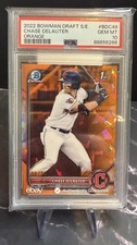 2022 Bowman Chrome Draft Sapphire Edition - Chase Delauter #BDC-49 Orange /25...