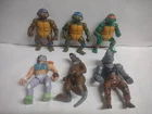 Vintage TMNT Figures Lot Rocksteady , Splinter, Casey Jones, Turtles 1988