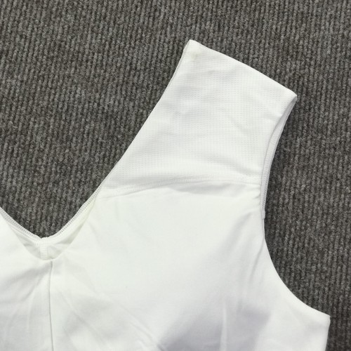 Tommie Copper Sports Bra Womens XL White Copper Znergy Compression V-Neck Mesh - Picture 3 of 14