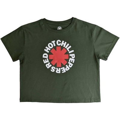 Red Hot Chili Peppers Ladies Crop Top: Classic Asterisk OFFICIAL NEW