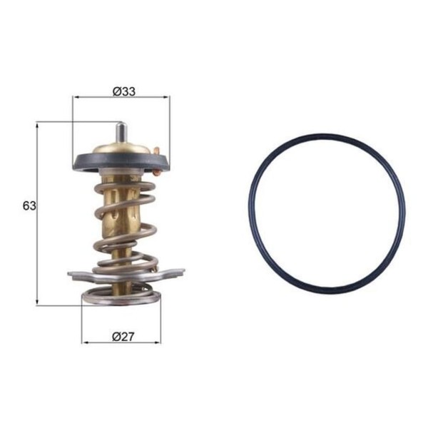 Thermostat KüHlmittel Mahle TX 264 82D FüR Fiat Ducato-image
