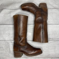 Frye Vintage Mens 7.5D Black Label Brown USA ...