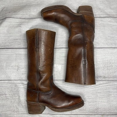 Frye Vintage Women s 9/Men's 7.5D Brown USA Campus Boots