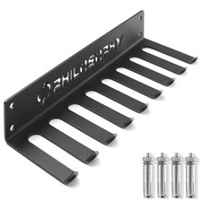 Organizador de Rack de Accesorios, 9 Puntas, Montado en Pared Equipo Multiusos Almacenamiento