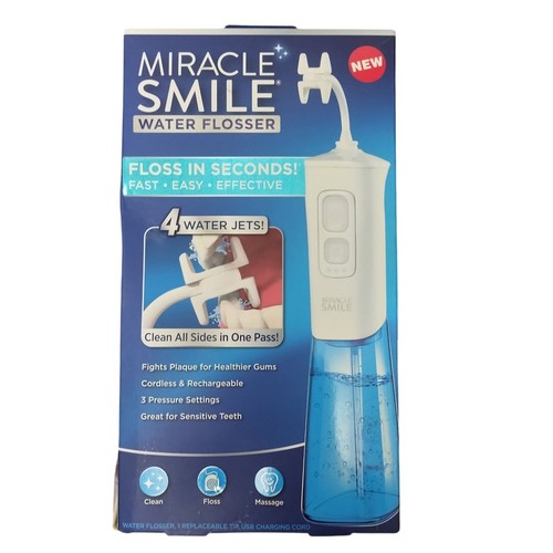 Miracle Smile Zahnseide, tragbare wiederaufladbare Zahnseide (neu)