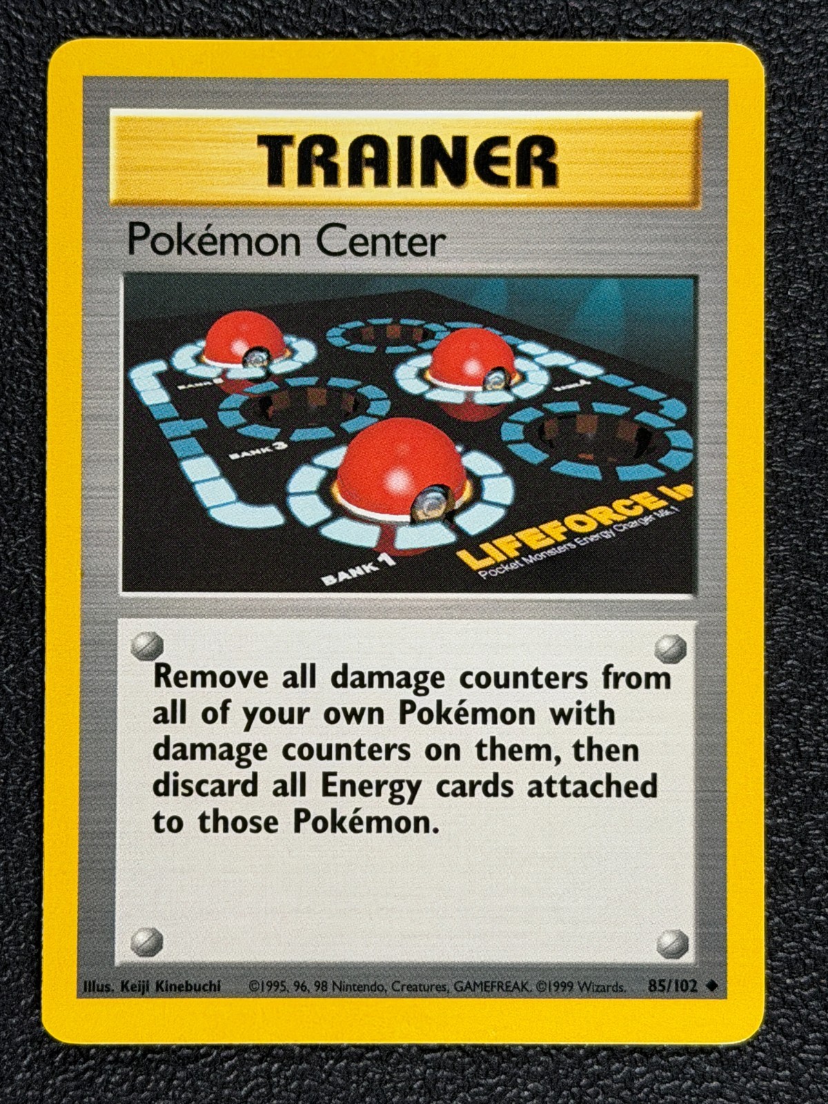 Pokemon Center 85/102 Base Set Series Uncommon Pokemon TRAINER Card 1999 LP