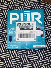 PUR Plus Horizontal Faucet Mount Water Filtration System in Matte White