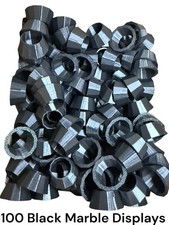 100 Black Display Stands for 5/8 to 1 Shooter Marbles - Lot 9902