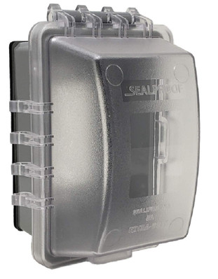 Deep Base for Vinyl Siding and Recessed Surfaces While In Use Lockable 1-Gang...