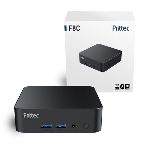 Prittec F8C N100 8G 256G Dual HDMI TypeC WiFi6 BT GbE 4K W11Pro - Picture 3 of 12