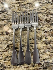 SSS Oneida Minute Man 4 Forks  Piece Fill-in Stainless Set VTG USA