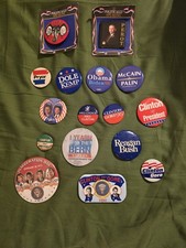Vintage Political Campaign Buttons Collection