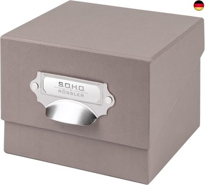 Rössler SOHO Foto Aufbewahrungsbox | Fotobox Aufbewahrungsbox mit Deckel | 