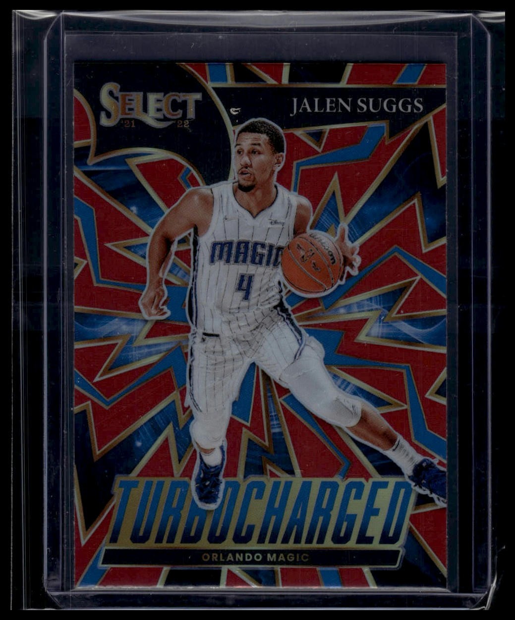 2021-22 Panini Select #2 Jalen Suggs Turbo Charged Red Prizms