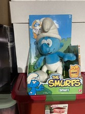 Smurfs Smurf Talking Plush DVD Music 2008 Peyo New in Box Needs Batteries