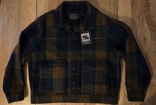 Filson Mackinaw Wool Work Jacket | XL | Made in USA | Pine/Black Plaid