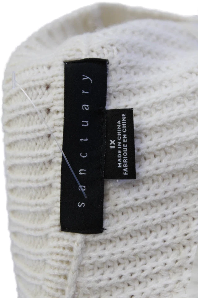 Suéter Sanctuary Mujer Rayas Mangas Largas Blanco Multicolor Talla 1X Foto 4 de 4
