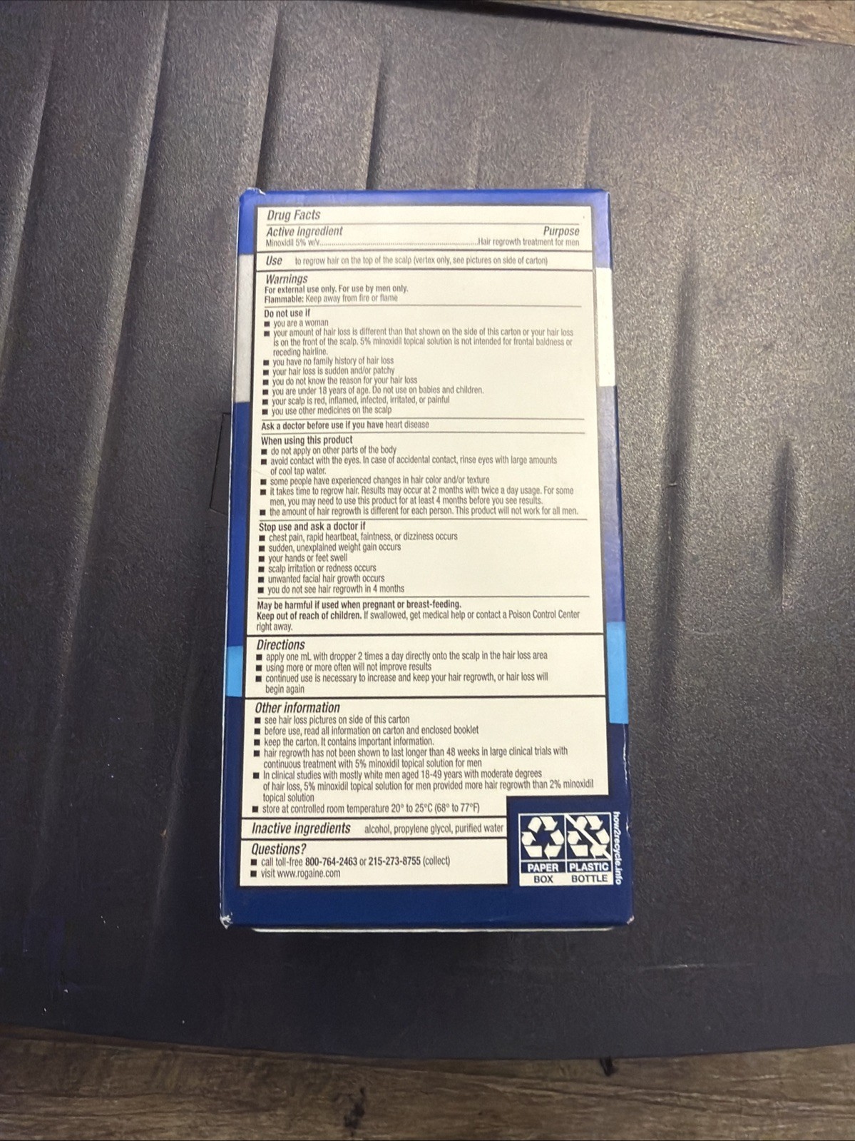 Men's Rogaine ES Hair Growth Treatment 5% Minoxidil Topical Solution Exp 5/28