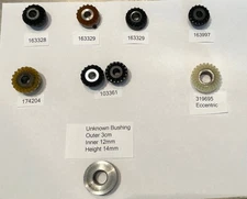 Assorted singer sewing machine gears