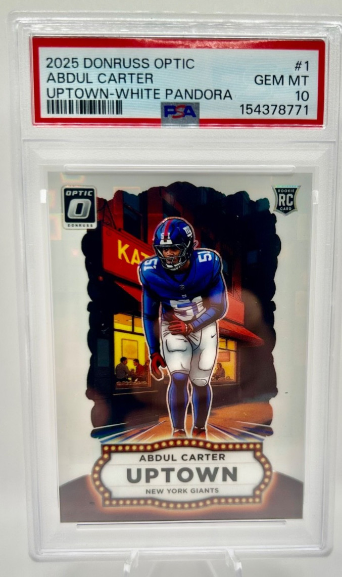 Abdul Carter Panini Donruss Optic Uptown #1 White Pandora