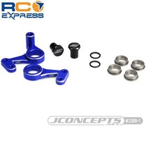 JConcepts RC10 Aluminum Steering Bell Crank Set Blue JCO2309-1