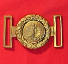 CIVIL WAR STATE OF VIRGINIA 2 PIECE BELT BUCKLE RESTRIKE SOLID BRASS 3.5"