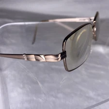 Y2K Retro Vibe Eyeglasses Frames Copper Bronze Rectangular Metal Frame