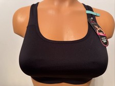 NWT Maidenform Pull On Lacy Back Bra Removable Pads SE1136 Black Size Small
