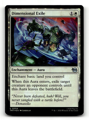 FOIL - Dimensional Exile #4 (UC) - MTG - Teenage Mutant Ninja Turtles