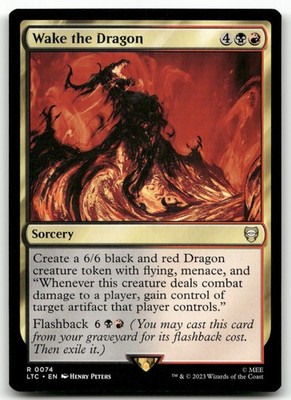 Wake the Dragon #74 (NM) Lord of the Rings LTC Magic MTG