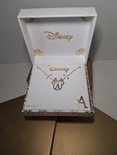 Disney Minnie Mouse Sterling silver A necklace Pink Bow