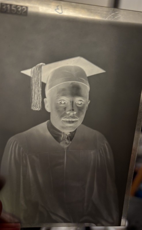 Vintage mid-1940s B&W Photo Negatives of BoyTeen School Graduation Historical