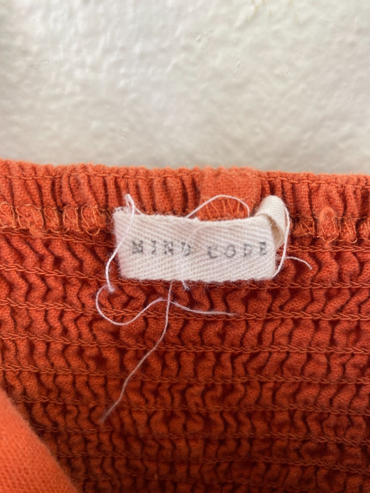 Mind Code Burnt Orange Strappy Button-Up Mini Sun… - image 4