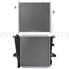 Aluminum Radiator & AC Condenser Cooling Kit For 1997-2001 Ford Explorer 4.0L