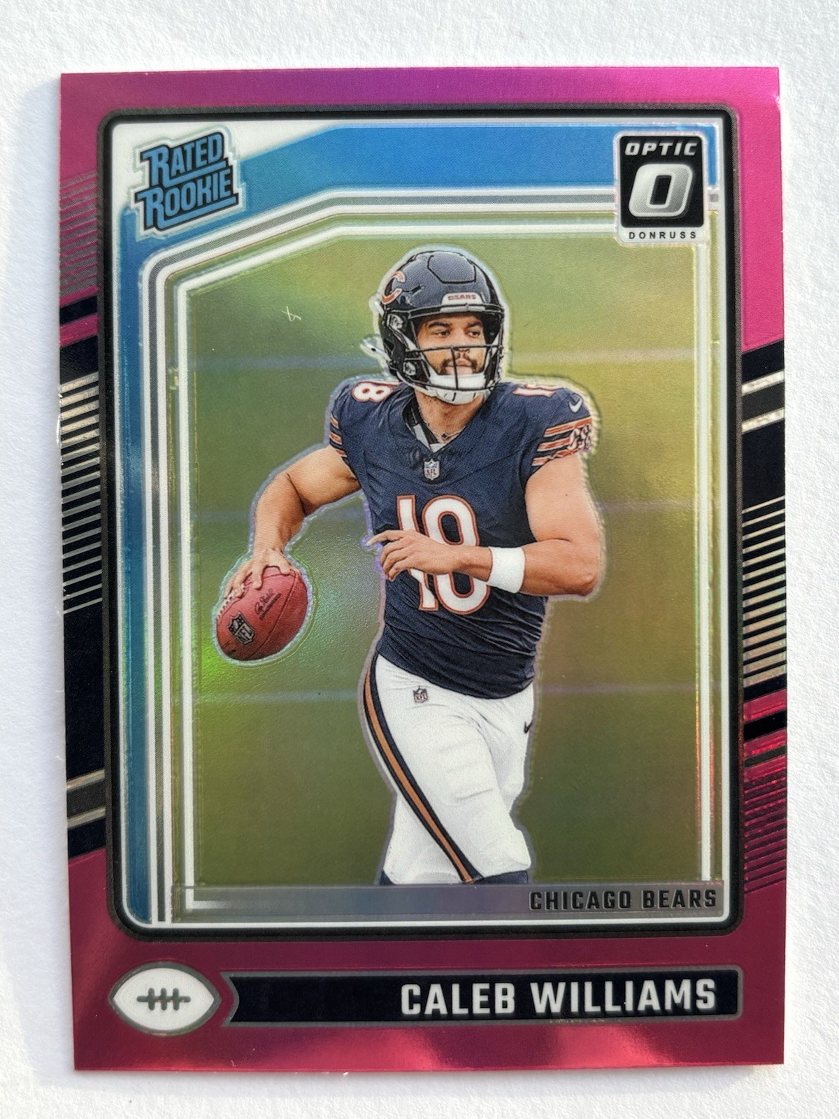 2024 Panini Donruss Optic - Rated Rookie Caleb Williams #201 Pink Prizm (RC)