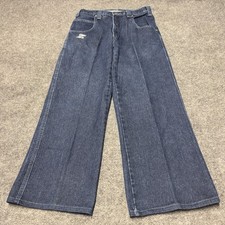 Jeans vintage Y2K Zonz stile Jnco larghi larghi svasati denim uomo 30x28 rave grunge