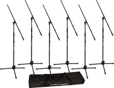 Ultimate Support JamStands MCFB6PK 6-Pack Tripod Mic Stand Bundle for Bands