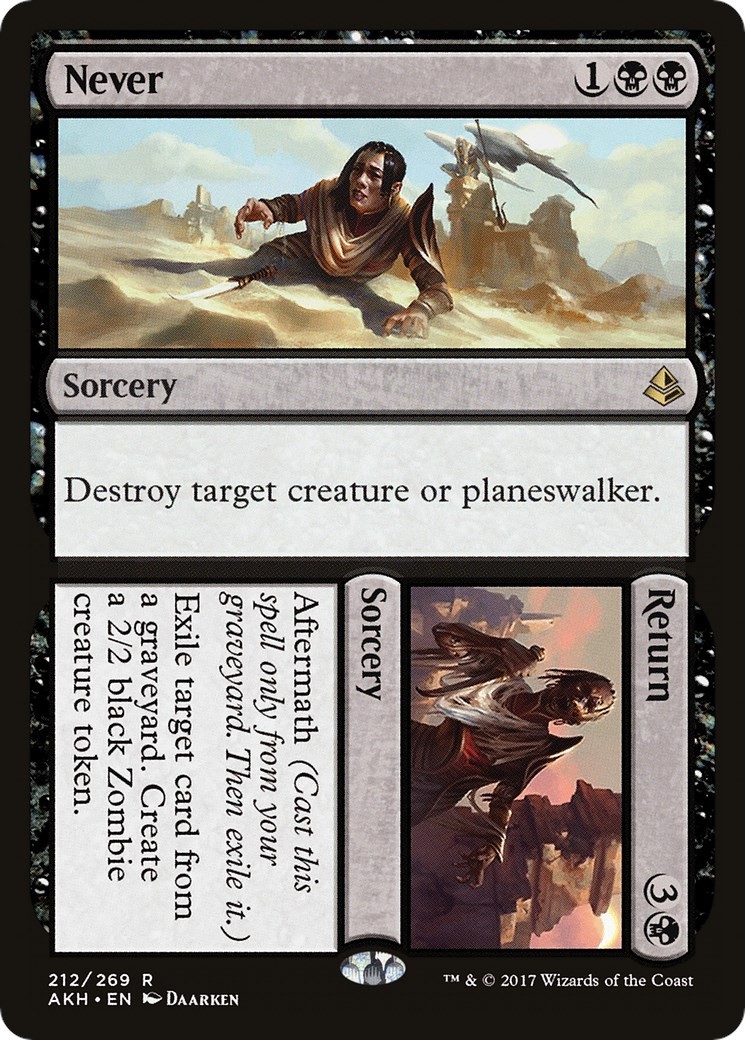 Never // Return Amonkhet MTG 212 NM