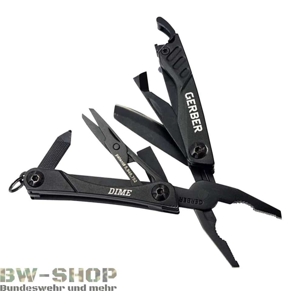 GERBER MULTITOOL DIME 12-TLG. BW ARMY KOMBITOOL MULTIFUNKTIONSWERKZEUG MESSER - Bild 1 von 2