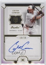 2024 Topps Definitive Collection Rookie Purple 10/10 Colton Cowser Auto 0o6m