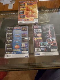 Sega Saturn lot,Die Hard Arcade,Fighters Megamix,and Battle Arena Toshiden Ultra