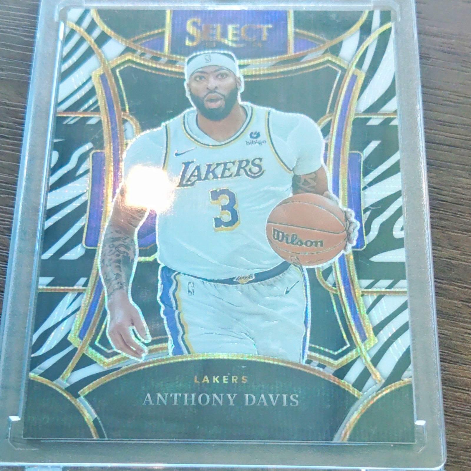 Panini CASE HIT💥 Mezzanine Level Zebra Prizm Anthony Davis #381 Lakers 🏀🏀🏀