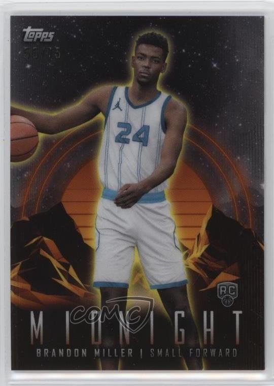 2023-24 Topps Midnight Dusk 55/75 Brandon Miller #17 4f5