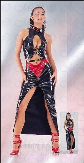 Devil Lingerie - Striking Noble Lacquer Top & Long Skirt!