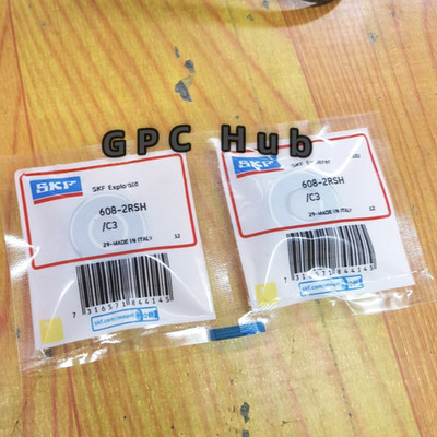 2pc 608-2RS/C3 SKF 2 RUBBER SHIELD BALL BEARING 22mm x 8mm x 7mm  Fast shipment