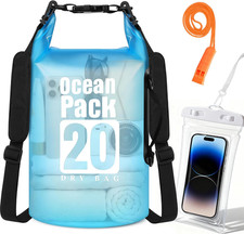 Dry Bag Waterproof, Roll Top Small Waterproof Backpack 20L, Floating Lightweight