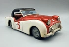 Vintage Triumph TR3 Tin Friction Toy Car by Bandai  8”