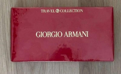 NEW Giorgio Armani Travel Collection 4 pc set -perfume, pouch, lipstick, compact