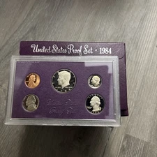 1984 Clad US Proof 5 Coin Set with Original Packaging USA Mint Fast Shipping